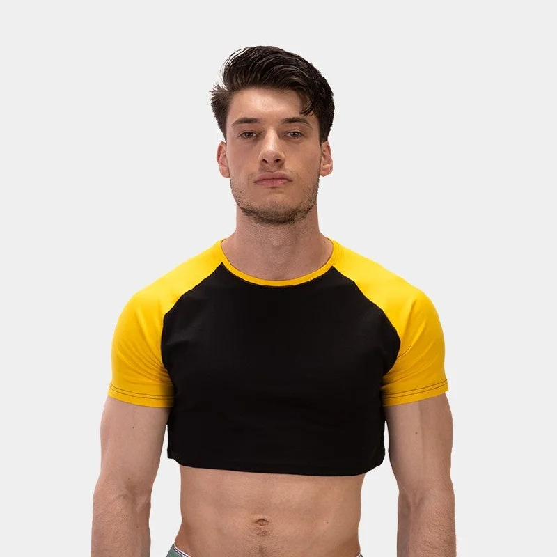 Customer Appreciation Sale Barcode Berlin Alva crop top black/yellow
