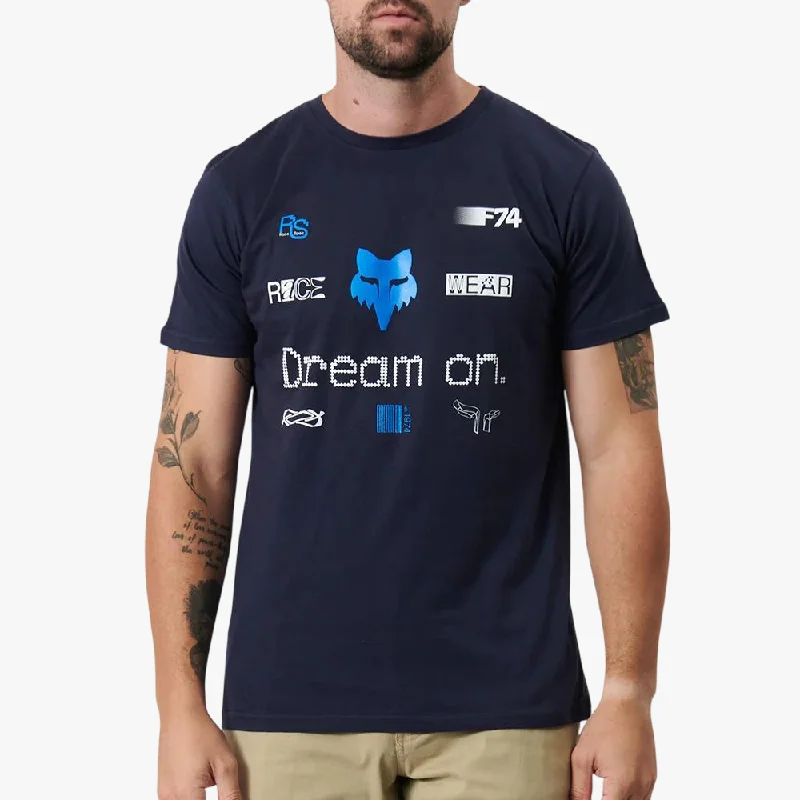 Value Deals Fox Mens Race Dream Short Sleeve Tee Navy
