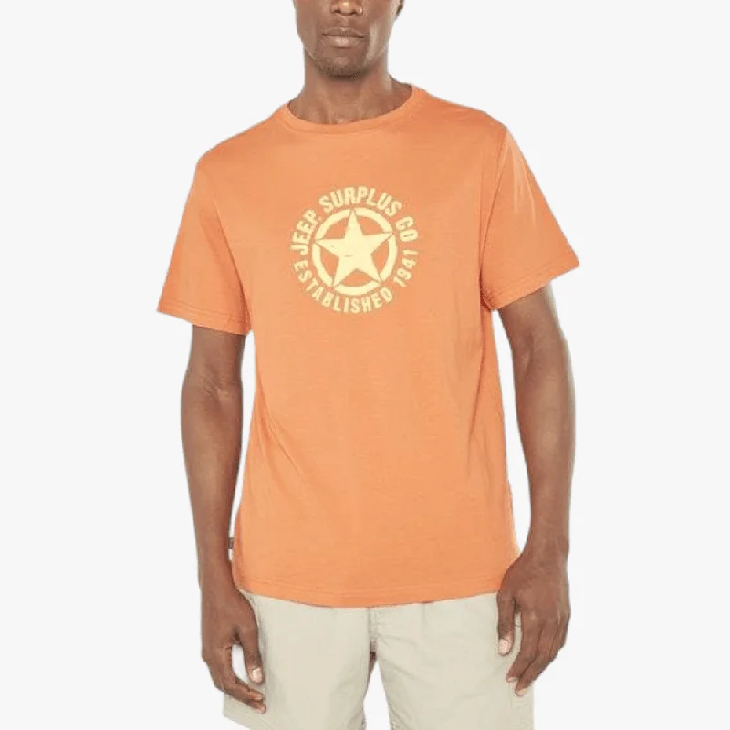 Extra Savings Jeep Mens Iconic Collection Short Sleeve Tee Rooibos