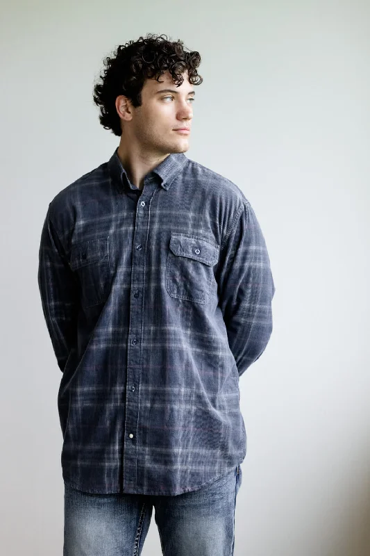 Exclusive Preview 1897 Legends Corduroy Shirt for Men in Steel | 359-STEEL SMU